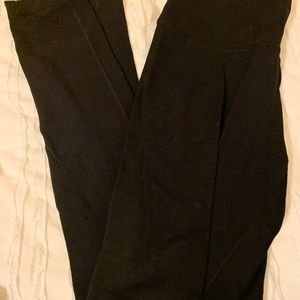 90 degree by reflex, women’s full-length black leggings, size M